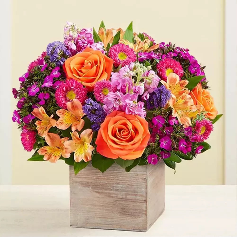 Belleza Espléndida, Flores De Primavera, Rosas Color Intenso, Lirios y Astromelias, Regala Flores, Entregamos Sus Flores en Orlando FL, Florista, Floristería. Fresh Flowers Orlando