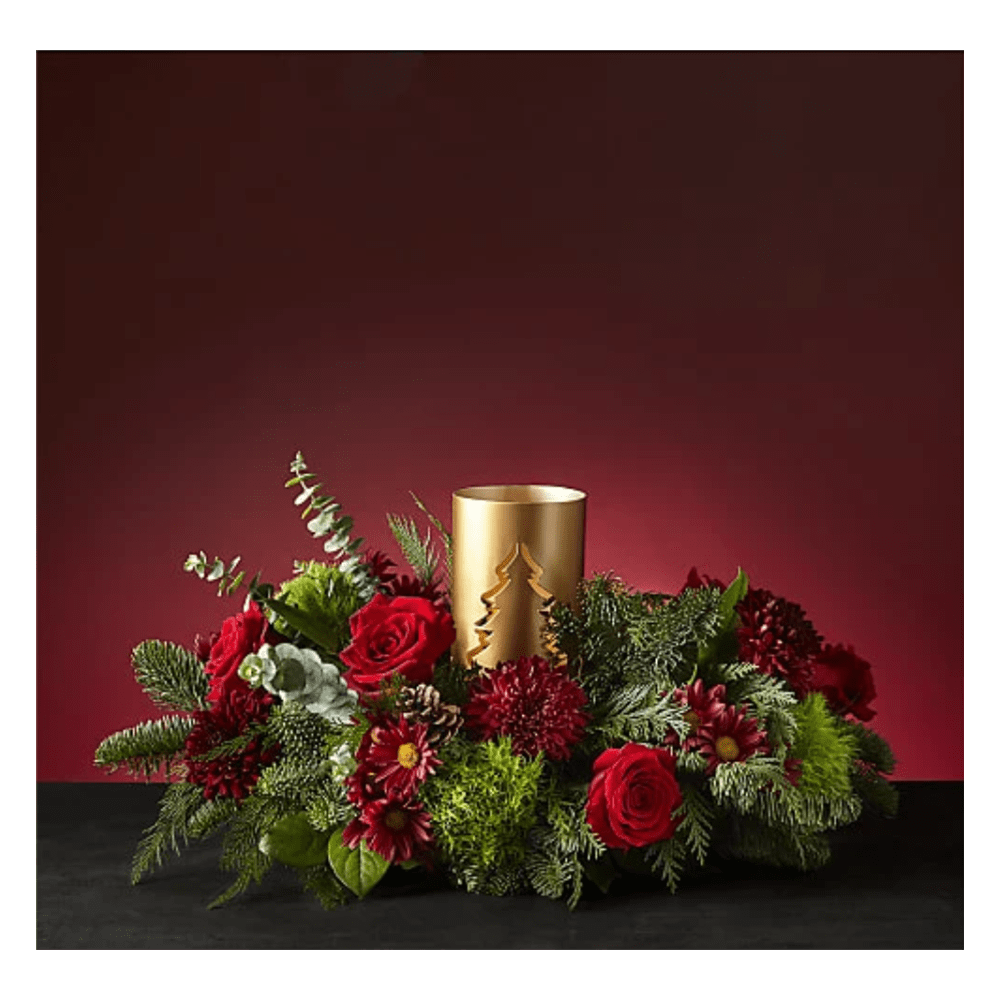 Woods Centerpiece (Premium) Reaviva tu aprecio por la belleza de un paisaje invernal con nuestro centro de mesa. Detalles del arreglo: Rosas, Margaritas, Domicilio Gratis Orlando FL, Fresh Flowers Orlando.