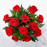 Love roses, Two colours of roses, carnations and more flowers make a bold statement of your love for Valentine&