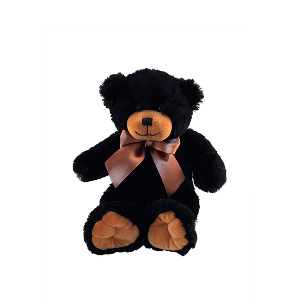 Small Black Bear, Oso Negro Pequeño, Encuentralo Disponible En Fresh Flowers Orlando. Small Black Bear, Measurements: 10" Height. Oso de peluche negro. Medidas: 10" altura