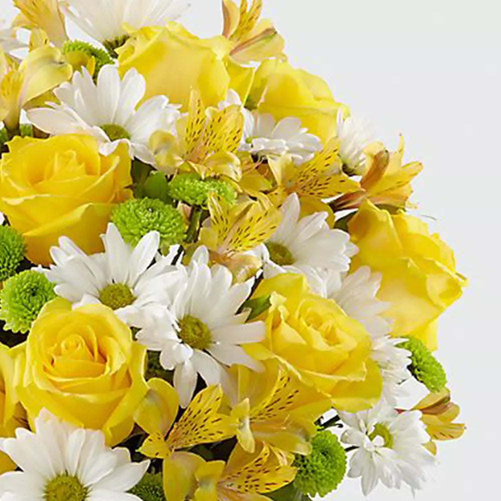 Express your love with our Yellow Flowers For Mom. 🏵️ Featuring a combination of yellow and white flowers, these are the perfect gift to tell Mom how much you love her.