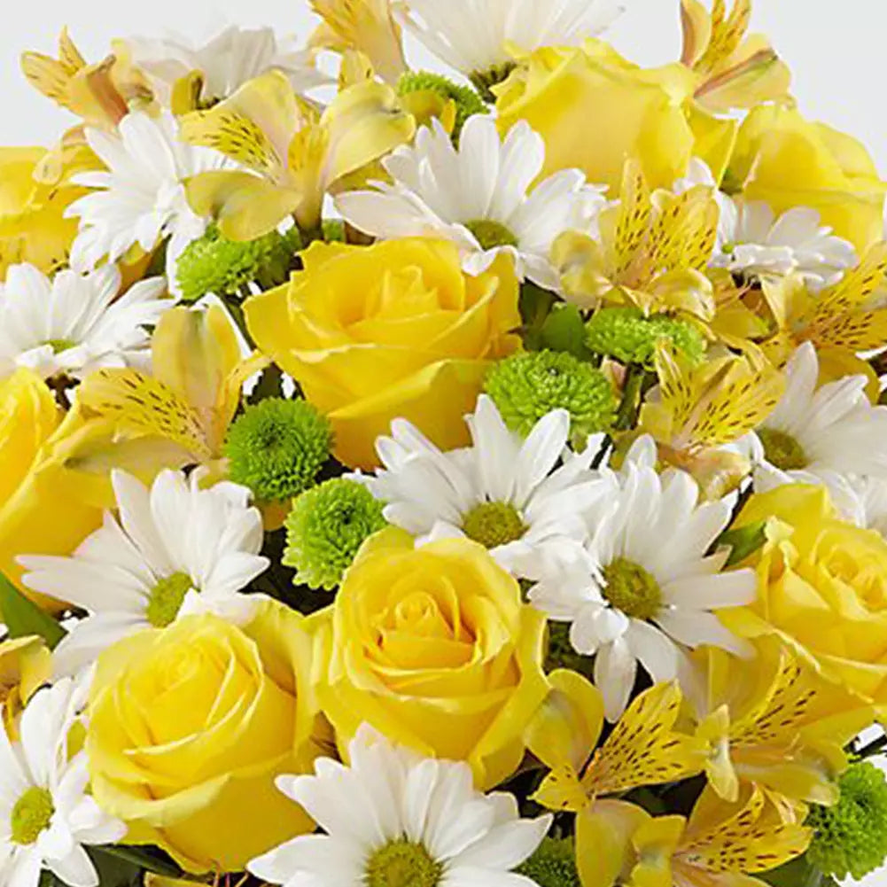Express your love with our Yellow Flowers For Mom. 🏵️ Featuring a combination of yellow and white flowers, these are the perfect gift to tell Mom how much you love her.
