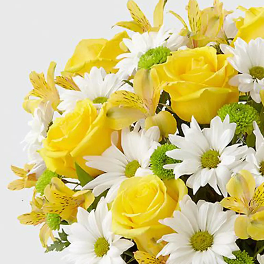 Express your love with our Yellow Flowers For Mom. 🏵️ Featuring a combination of yellow and white flowers, these are the perfect gift to tell Mom how much you love her.