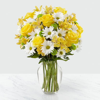 Express your love with our Yellow Flowers For Mom. 🏵️ Featuring a combination of yellow and white flowers, these are the perfect gift to tell Mom how much you love her.